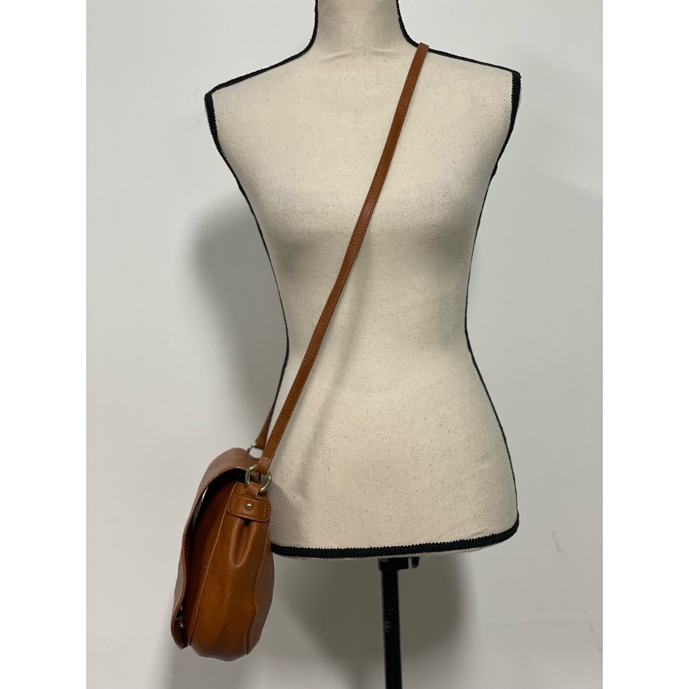 INC International Concepts Faux Leather Satchel Brown